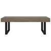 vidaXL Coffee Table Grey and Black 120x60x40 cm MDF and Iron