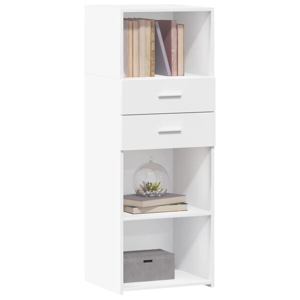 vidaXL Highboard White 45x42.5x124 cm Engineered Wood