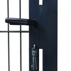 vidaXL 2D Fence Gate (Single) Anthracite Grey 100x140 cm