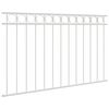vidaXL Fence Element Assen White 170 x 100 cm Steel
