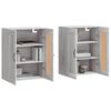 vidaXL Wall Mounted Cabinets 2 pcs Grey Sonoma Engineered Wood