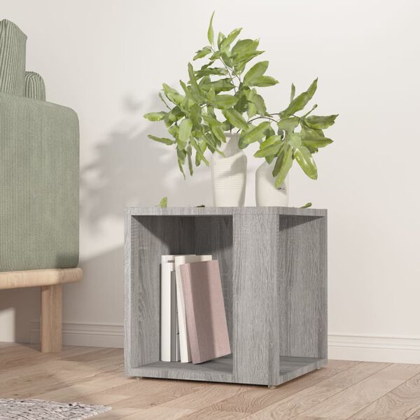 vidaXL Side Table Grey Sonoma 33x33x34.5 cm Engineered Wood