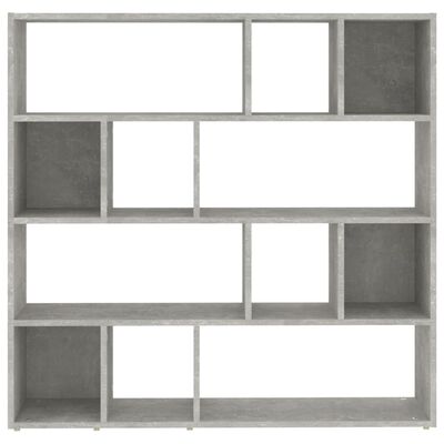 vidaXL Book Cabinet/Room Divider Concrete Grey 105x24x102 cm