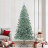 vidaXL Artificial Christmas Tree Snow Flocked with LED Light 240 cm