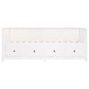 vidaXL Day Bed without Mattress White 80x200 cm Solid Wood Pine