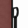 vidaXL Retractable Side Awning Brown 200x500 cm