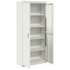vidaXL Storage Cabinet 2 pcs White 90 x 40 x 200 cm Steel