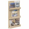 vidaXL Magazine Rack Sonoma Oak 51 x 11 x 102 cm Engineered Wood