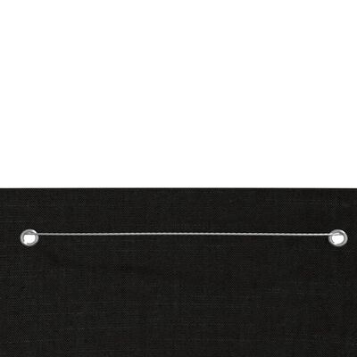 vidaXL Balcony Screen Black 80x240 cm Oxford Fabric