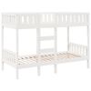 vidaXL Bunk Bed White 90x190 cm Solid Wood Pine