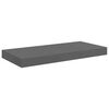 vidaXL Floating Wall Shelves 4 pcs High Gloss Grey 50x23x3.8 cm MDF