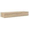 vidaXL Studio Desk Sonoma Oak 130 x 40 x 19.5 cm Engineered Wood