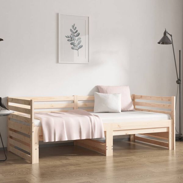 vidaXL Pull-out Day Bed without Mattress 2x(80x200)cm