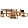 vidaXL Outdoor Sofa Set 6 pcs Natural Solid Acacia Wood