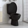 vidaXL Soft-close Toilet Seat with Quick-release Design Black