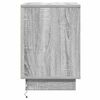 vidaXL Bedside Cabinet Grey 39 x 34.5 x 50 cm Engineered wood