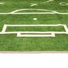 vidaXL Kids' Rug Green 160x230 cm Football Field Washable