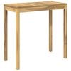 vidaXL Garden Bar Table White 108.5 x 55 x 105 cm Solid Acacia Wood