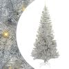 vidaXL Christmas Tree with 300 LEDs with Stand Silver 240 cm PET