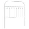 vidaXL Metal Replace Headboard White 90 cm