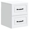 vidaXL Wall-Mounted Bedside Cabinet White 34.5 x 33 x 40 cm