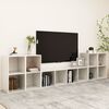 vidaXL 5 Piece TV Cabinet Set High Gloss White Engineered Wood