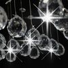 vidaXL Ceiling Lamp with Crystal Beads Silver Cubic G9