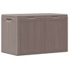 vidaXL Garden Storage Box 180L Brown PP Wood Look