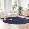 vidaXL Shaggy Rug High Pile NAVARRA Navy 240x240 cm Polyester