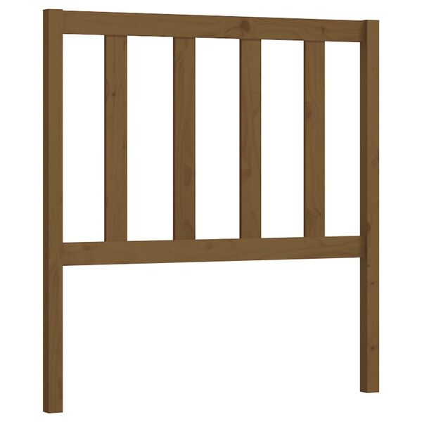 vidaXL Bed Headboard Honey Brown 81x4x100 cm Solid Wood Pine
