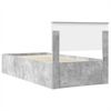 vidaXL Bed Frame Concrete Grey 75 x 190 cm Engineered Wood