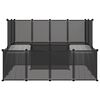 vidaXL Small Animal Cage Black 143x107x93 cm PP and Steel