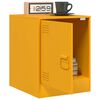 vidaXL Bedside Cabinets 2 pcs Mustard Yellow 34.5x39x44 cm Steel