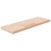 vidaXL Shelf Board 60x20x2.5 cm Untreated Solid Wood Oak
