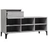 vidaXL Shoe Cabinet Grey Sonoma 102x36x60 cm Engineered Wood