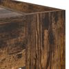 vidaXL Coffee Table Smoked Oak 110 x 50 x 41 cm Engineered Wood