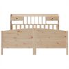 vidaXL Bookcase Bed without Mattress 180x200 cm Super King Solid Wood Pine