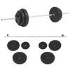 vidaXL Barbell Set 30 kg