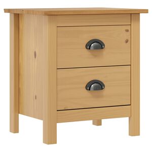 vidaXL Bedside Cabinet Hill 46x35x49.5 cm Solid Pine Wood