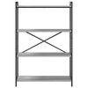 vidaXL Bookshelf Grey sonoma 80 x 30 x 120 cm Engineered Wood
