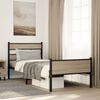 vidaXL Bed Frame without Mattress Sonoma Oak 90x190 cm Single Engineered Wood