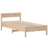 vidaXL Bed Frame without Mattress 75x190 cm Small Single Solid Wood Pine
