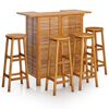 vidaXL 5 Piece Garden Bar Set Solid Wood Acacia