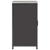 vidaXL Kitchen Storage with Shelf Black 60 x 50 x 92 cm Steel