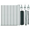 vidaXL Fence Post Green 25 x 0.5 m (13 mm mesh) Steel