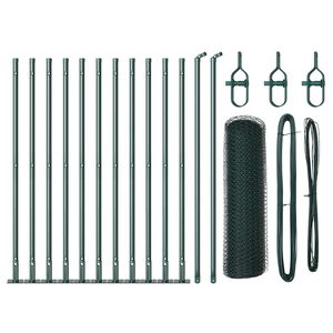 vidaXL Fence Post Green 25 x 0.5 m (13 mm mesh) Steel