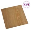vidaXL Flooring Planks 55 pcs Brown 5.11 m&sup2; PVC