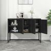 vidaXL Sideboard Black 105x35x75 cm Steel