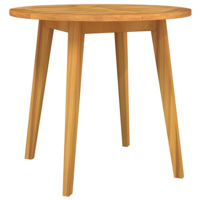 vidaXL Garden Table Ø85x75 cm Solid Wood Acacia