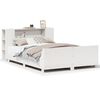 vidaXL Bed Frame without Mattress White 140x190 cm Solid Wood Pine